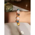 Браслет с натуральными камнями и бусинами