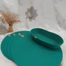 Комплект для сервировки стола: салфетки сервировочные (плейсматы), корзинка для хлеба