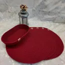 Комплект для сервировки стола: салфетки сервировочные (плейсматы), корзинка для хлеба