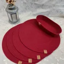 Комплект для сервировки стола: салфетки сервировочные (плейсматы), корзинка для хлеба