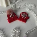 Парные броши Варежка и Шапочка