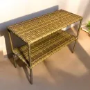 Обувница из искусственного ротанга