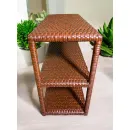 Обувница из искусственного ротанга