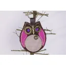 Брелок "Влюбленная сова" натуральная кожа, ручная работа