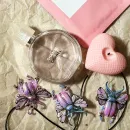 Кулон -Подвеска жук сиреневый