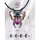 Кулон -Подвеска жук Розово голубой