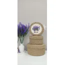 Корзина-шкатулка из джута Прованс.1.