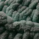 Шапка зеленая вязаная на спицах