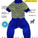 Вязанный комбинезон для собак