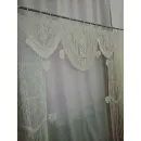 Штора макраме с листьями