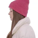 Шапка бини вязаная лапша в рубчик