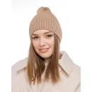 Шапка бини вязаная лапша в рубчик