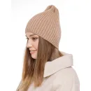 Шапка бини вязаная лапша в рубчик