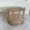 Свадебная казна Семейный банк бежевая бисер пайетки