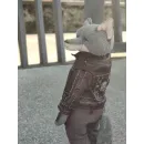 Игрушка тедди Волк на мотоцикле