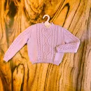 Вязаный джемпер для девочки р.80