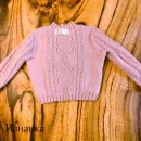 Вязаный джемпер для девочки р.80