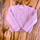 Вязаный джемпер для девочки р.80