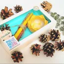 Свеча катанка восковая (ручная работа)