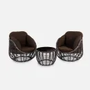 Кофейный стол "LOTUS" Шоколад металлик