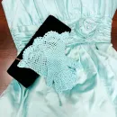 Ажурные вязаные перчатки кроше