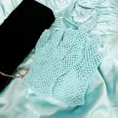 Ажурные вязаные перчатки кроше