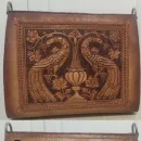 Сумка из натуральной кожи растительного дубления