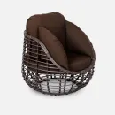 Кресло "LOTUS" Шоколад металлик