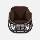 Кресло "LOTUS" Шоколад металлик