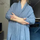 Вязаный плед прямоугольный 70-200