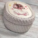 Корзина вязаная