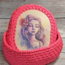 Вязаная корзина