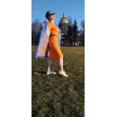 Шуба женская из Эко меха — искусственный мех фиолетовый й