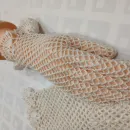 Ажурные вязаные перчатки кроше