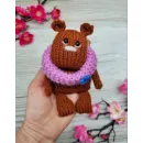 Детская вязаная игрушка мишка