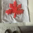 Наволочка интерьерная с вышивкой Листок