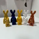 Интерьерные зайчики мини статуэтки набор 2 шт.
