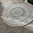 Ковер из трикотажной пряжи диаметром 1,5 м