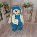 Игрушка — Заяц белый в стиле Тильда 38 см.