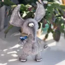 Вязаная интерьерная игрушка: Слоник