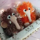 Вязаный брелок "Мамонтенок"