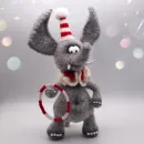 Вязаная интерьерная игрушка: Слоник