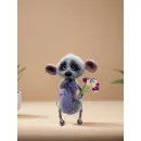 Вязаная интерьерная игрушка: Мышонок Пик