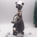 Вязаная интерьерная игрушка: Мишка-соня