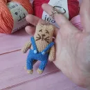 Вязаный брелок "Кот"