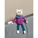 Игрушка ручной работы котик — амигуруми