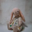 Мягкая игрушка Зайка в технике тедди