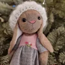 Мягкая игрушка Зайка в технике тедди