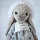 Мягкая игрушка Зайка в технике тедди