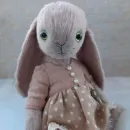 Мягкая игрушка Зайка в технике тедди